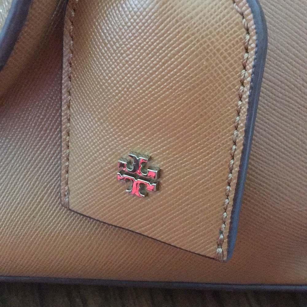 Authentic Tory Burch handbag/Crossbody-Camel Color - Picture 6 of 15
